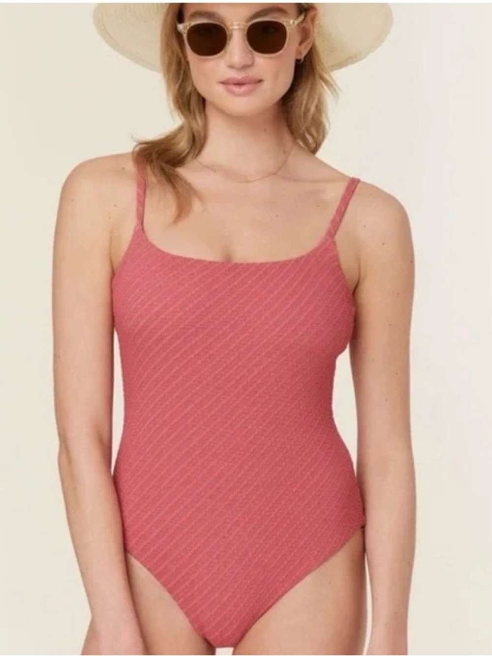 NWT ANDIE SWIM- The Jetties One Piece Long Torso Red Size LT
